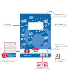 Vocabulary book A5 x.book 32 s...