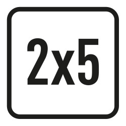 2x5 pieces, Icon