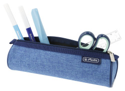 Pencil pouch round Bicolor blu...