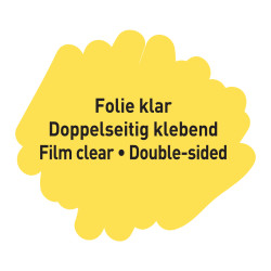 Folie klar doppelseitig kleben...