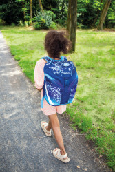 Girl with Primary school backp...