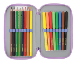 Double pencil case 23 pieces M...