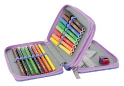 Double pencil case 23 pieces M...