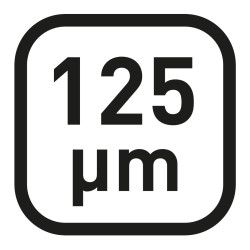 125 µm material strength, icon