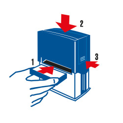 Changing the ink pad in 3 step...