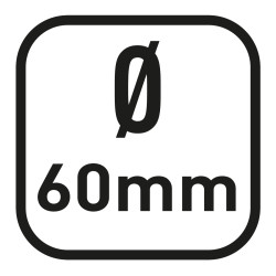 Diameter 60mm, icon