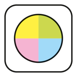 Universal paper color circle 4...