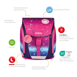 Schoolbag FiloLight Pink Stars...