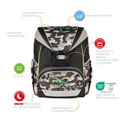 Schoolbag UltraLight Camo Drag...