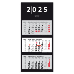 3-months wall calendar 2025