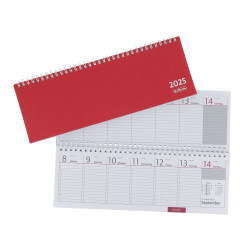 Desk planner Colour 2025 red,...