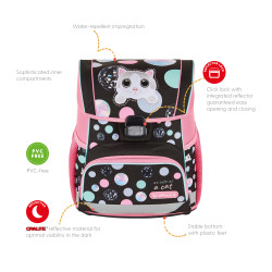 Schoolbag Loop Cute Cat front,...