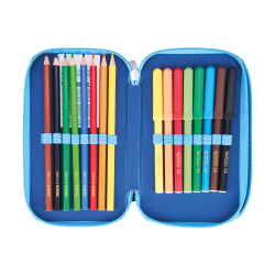 Double pencil case 23 pieces C...