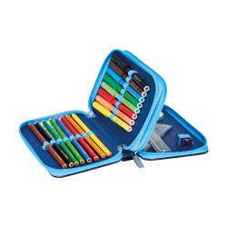 Double pencil case 23 pieces L...