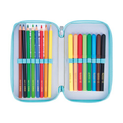 Double pencil case 23 pieces L...