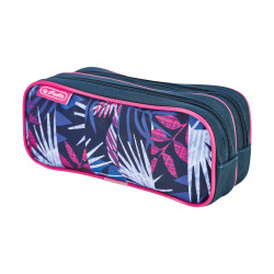 Double pencil pouch Indigo Flo...