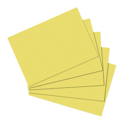 Karteikarte A6 blanko gelb