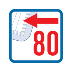 capacity 80 sheets Icon