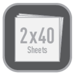 my.book flex 2x40 Sheets, grau...