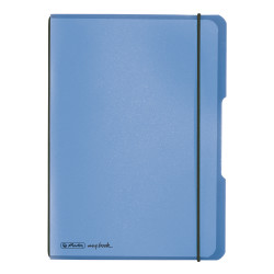 Noteb.flex PP A5/40 squ.blue m...