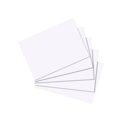 index card A8 blank white 100...