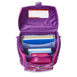 Schoolbag Midi Pink Cubes, ope...