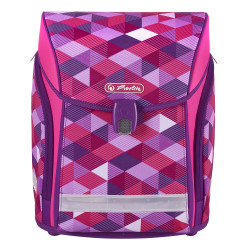 Schoolbag Midi Pink Cubes, fro...
