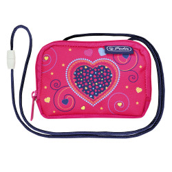 Neck pouch Pink Hearts