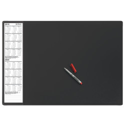 Desk pad 63x50 cm black with c...