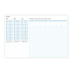 Desk pad paper calender 19/20/...