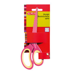 design craft scissors pink/yel...