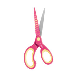 design craft scissors pink/yel...