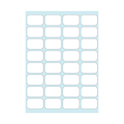 Office label white 12x19mm sel...