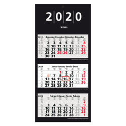 3-months wall calendar 2020