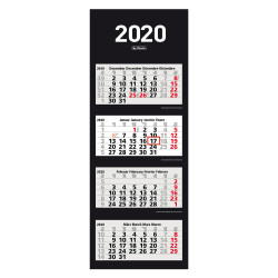 4-months wall calendar 2020