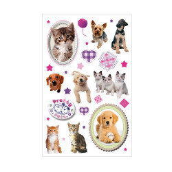 Sticker Pretty Pets Dog & Cat