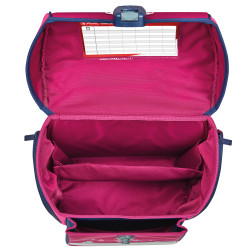 Schoolbag Midi Heart, open