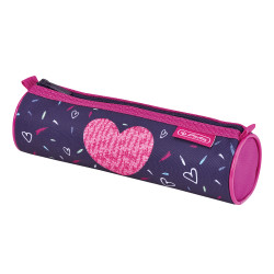 Pencil pouch round Hearts