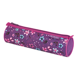 Pencil pouch round Flowers