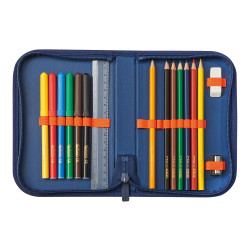 Pencil case Geometric open, in...