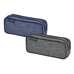 Double pencil pouch knitted fa...