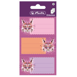 Book labels Wild Animals Lynx,...