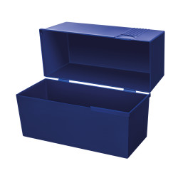 Index card box A5 blue, open