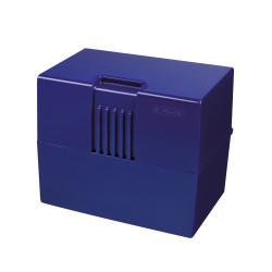 Index card box A8 blue