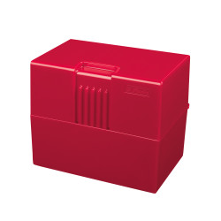 Index card box A8 red