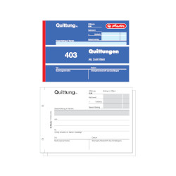 Quittungsblock A6 403, Cover u...