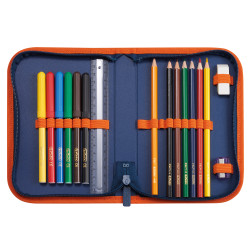 Pencil case Dinomania, open