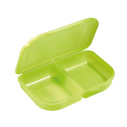 Lunch box green, open