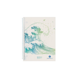 Spiral book A5 GREENline Wave