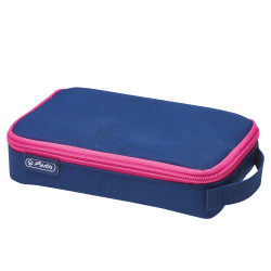 Pencil pouch 2 Go navy/pink